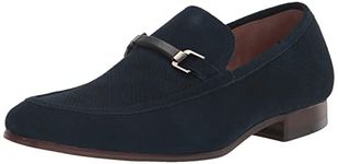 Stacy Adams Men's Wydell Slip on Loafer, Navy, 9.5 UK