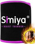 SIMIYA Waist Trimmer Belt Adjustable Waist Trainer Neoprene Sweat Belt Accelerated Sauna Effect Exercise Belt Back and Lumbar Support Belt Fitness Trainer for Men & Women - With Bag Purple