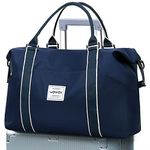 Women Travel Duffle Bag, Sport Gym Tote Bag for Women, Weekender Bag Carry on Bag, Beach Bag Overnight Bag Waterproof Luggage Bag Dark Blue