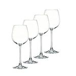 Nachtmann Vivendi Collection White Wine Glasses, Set of 4, 16 Ounce, Crystal Clear, Large Stemmed Glass, Perfect for Home, Parties, and Gifts, Dishwasher Safe Stemware