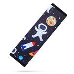 AMUSEPROFI Seat Belt Cover for Kids, Soft Comfort Seat Belt Cushion, Seat Belt Padding, Shoulder Strap Pad, Car Accessory with Cute Cartoon Pattern for Boys, One Piece, Spaceman