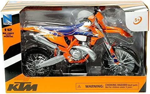 300 EXC-TPI Enduro Dirt Bike Motorcycle Orange 1/12 Diecast Model by New Ray 58373