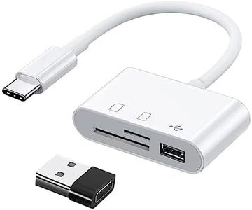 3 in 1 Lettore di Schede SD USB C, Adattatore da USB C a SD/Micro SD/USB 3.0, Lettore di Schede di Memoria TF Compatibile con Dispositivi di Tipo C Come Samsung, Huawei, MacBook, laptop, Tablet