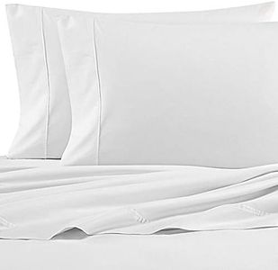Nautica Cotton Percale Sheet Set, Queen, White
