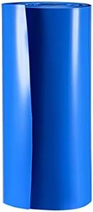 uxcell Battery Wrap, 220mm Flat Width 140mm Dia 3 Meters PVC Heat Shrink Tube Wraps for Big Battery Pack Blue