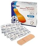 Flexible Fabric Bandages - Flex Fabric Adhesive Bandages Finger-Tip Bandages Knuckles and Thumb Bandages for Finger Care and to Protect Wounds from Infection - (100 Count Box)