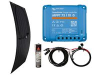 Victron 100w Flexi Solar Panel Kit battery charging MPPT Controller Sikaflex (Black)