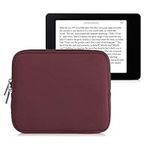 kwmobile Neoprene e-Reader Pouch Size 6,8-7" eReader - Universal eBook Sleeve Case with Zipper - Mulberry