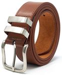 Ossi 38mm Tan Belt with Double Loop for Men - Medium