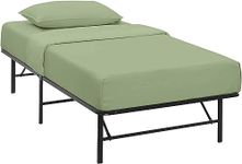 Edenwald 300 TC Cotton Plain Solid Bedsheet for Single Bed Size with One Pillow Cover for Home-Hotels-Hospital-Guest House (Sage Green)