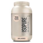 Isopure Zero Carb Protein Powder, 100% Whey Protein Isolate, Keto Friendly, Unflavored, 3 lbs (Packaging May Vary)