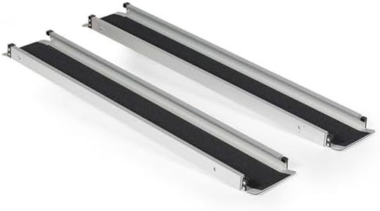 Titan Ramps 4' to 7' Telescoping Aluminum Wheelchair Ramp w/Bag - 600 lb. Capacity
