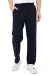 COMEOR Men's Cotton Jogging Pants - Long Men's Sweatpants - Men's Jogger Training Trousers, Relaxing Track Suit Bottom (Navy, L)