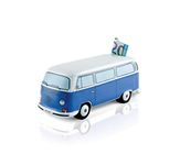 BRISA VW Collection - Volkswagen Savings Bank Piggy Bank in T2 Bus Design (Classic Bus/Blue)