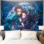 Timimo Anime Tapestry Poster - Japanese Anime Merchandise - Anime Decorations Wall Art - Room Decoration, Birthday Wallpaper 78.7x59 Inches