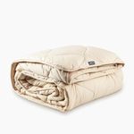 WOOLROOM Deluxe Machine Washable Warm Wool King Duvet 11-14 tog 100% Natural Allergy Friendly Heat Regulating Chatsworth British Wool Organic Cotton Bedding For Wintery Months and Cold Sleepers