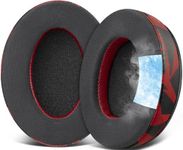 SOULWIT Cooling Gel Replacement Earpads for HyperX Cloud 1/I/2/II/3/III/Pro/Core/Alpha/Alpha S/Flight/Stinger/Mix/CloudX/CloudX Chat, Ear Pads Cushion with Softer High-Density Foam - Red Storm