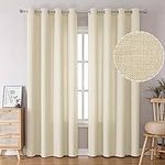BGment Natural Faux Linen Curtains 