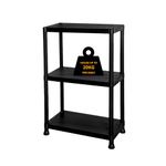 3/4/5 Tier - Plastic Shelving Unit | Garage Shelving Units | Storage Shelves | Shelving Units for Storage | Plastic Racking | Racking Shelving Unit Warehouse, Garage, Shed, and Workshop (3 Tier)