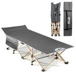 Camping Cot, 450LBS(Max Load), Portable Folding Outdoor Bed with Carry Bag for Adults Kids, Heavy Duty Cot for Traveling Gear Supplier, Office Nap, Beach Vocation and Home Lounging