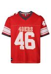 Recovered San Francisco 49ers Dark Red NFL Oversized Jersey Trikot Mesh Relaxed Top