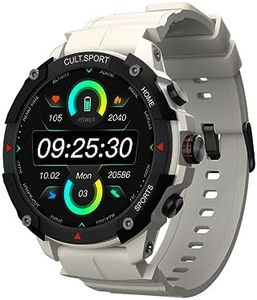 CULTSPORT Ranger XR 1.43" AMOLED Smartwatch,Outdoor Rugged Smartwatch for Men, 850 NITS, Always On Display, Bluetooth Calling, 420mAh Battery, Sports Recognition, Health Tracking, Round Digital Watch