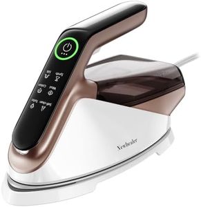 Newbealer Steam Generator Iron, 1500W Turbo Steamer for Clothes (WhiteGold)