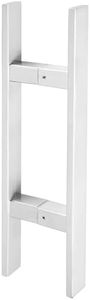 Alise 16" Shower Door Handle,H Shape Sliding Barn Door Pull, Stainless Steel Shower Room Hardware Replacement Parts,Fit for Glass Door