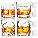 LURRIER Whiskey Glass set of 4,Old 