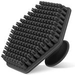 Sibba 1 PC Face Scrubber Manual Facial Cleansing Pores Wash Brush Exfoliator Silicone Soft Bristles Brushes Exfoliating Massager Men Women Skin Care Bath Shower Makeup Set(Black)