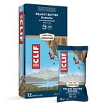 CLIF BAR - Energy Bar / Nutritional Protein Bar - Peanut Butter Banana with Dark Chocolate - Plant Based Protein - 12 x 68 g