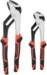 HORUSDY 2-Pliers Groove Joint pliers Set, 8 & 10-Inch Adjustable Water Pump Pliers