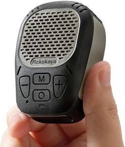 Rckskaya Clip On Bluetooth Speaker, Portable Speaker Wearable Wireless, Mini Bluetooth Speakers Up to 30H Battery Life, Support TF Card, Hands-Free Music/Calls (Non Magnetic) (Army Green)