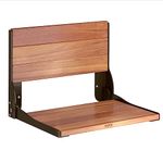 Moen DN7110OWB Bath Safety Home Care Wall Mounted Teak Wood Aluminum Folding Shower Seat, Old World Bronze, 22.44 x 5.51 x 18.11 inches