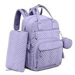 iniuniu Diaper Bag Backpack, 4 in 1 kit Large Unisex Baby Bags for Boys Girls, Waterproof Travel Back Pack with Diaper Pouch, Washable Changing Pad, Pacifier Case and Stroller Straps,