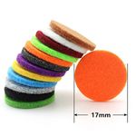 GraceAngie 100PCS 17MM Round Refill Pads Sponges for Aromatherapy Essential Oil Diffuser Locket Necklace - Assorted Colors