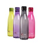 Cello Ozone Premium Edition Safe Plastic Water Bottle, 1 Litre, Set of 4, Color may vary (Assorted)