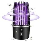 Mosquito Killer Lamp 2 In 1, Electric Insect Zapper Mosquito Killer, USB Rechargeable Fly Killer Portable Bug Zappers with Night Light, 360° Attract Zap Flying Insect for Indoor Outdoor Camping