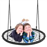 100 cm Diameter, 2 Person Giant Kids Outdoor Nest Disc Swing Tree Spider Net Mesh Play Fun Toy