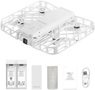 HOVERAir X1 Drone with Camera, Self-Flying Camera Drone with Follow Me Mode, Foldable Mini Drone with HDR Video Capture, Palm Takeoff, Intelligent Flight Paths, Hands-Free Control White (Combo)