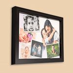 AJANTA ROYAL Personalized Collage Photo Frames for Walls Decoration (8" x 12" Inch, Black), wood