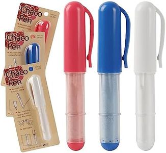 Calvana 3 Colors Per Pack Fabric Chalk Markers (Red, Blue, White) -Erase Tailor’s Chalk for Quilting and Sewing - Compatible with Most Fabrics - With Dosing Wheel Technology