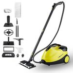 Belaco Steam Cleaner, Handheld Portable Multi-Purpose Steamer, Fast Heat-Up, Large Water Tank, with Accessories for Floors, Bathroom, Kitchen, Windows, Upholstery & Car