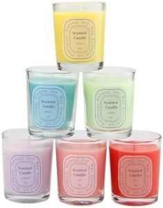 6 Packs Scented Candle Set, 55g Soy Votive Candle for Home Decoration, Candle Gifts for Christmas Thanksgiving and Anniversar