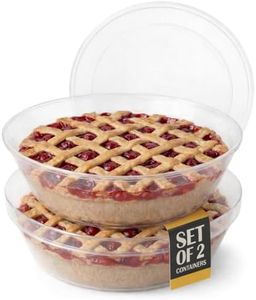 Mission Gallery Plastic Pie Carrier with Lid - Airtight Cover, BPA Free Container for Pies and Pastry Products - Round Keeper Keeps Cookies, Muffins, Cupcakes, Bakery Fresh