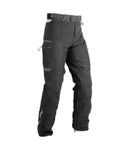 Rynox Outlander Pro Pants CE Certified Class AA - Motorcycle Riding Pants | Impact Protection | Abrasion Resistance | Water Resistant| Hip, Knee + Shin Protectors - Black, Large