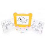 Bear Style Sonic Led Glow Art Neon Effect Drawing Board, Magic, Sketch, Doodle, Art, Write, Pad, Learning Tablet, Light Up LED Glow Board India Toy for Kids Voice Activated - BIS Certified (Orange)