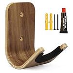 Guitar Wall Hanger, Yuepin Guitar Wall Mount, Plywood Guitar Wall Hanger Hook Holder with Screws and Adhesive for Acoustic or Electric Guitar, Ukulele (Guitar)