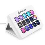 Elgato Stream Deck MK.2 White – Studio Controller, 15 Macro Keys, Trigger Actions in apps and Software Like OBS, Twitch, ​YouTube and More, Works with Mac and PC, 15 Keys (MK.2) White