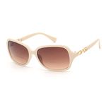 JM Bifocal Reading Sunglasses for Women Vintage Reader Glasses UV Protection Outdoor Beige +2.0